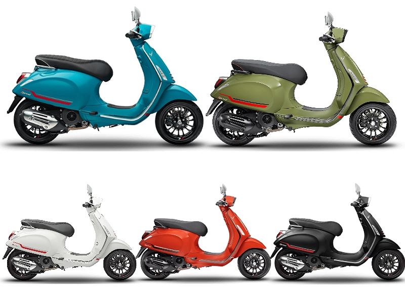 Các màu sắc của Vespa Sprint 2022