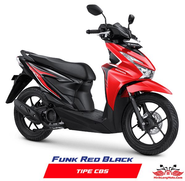 Honda Beat 110 CBS 2025 Đỏ đen