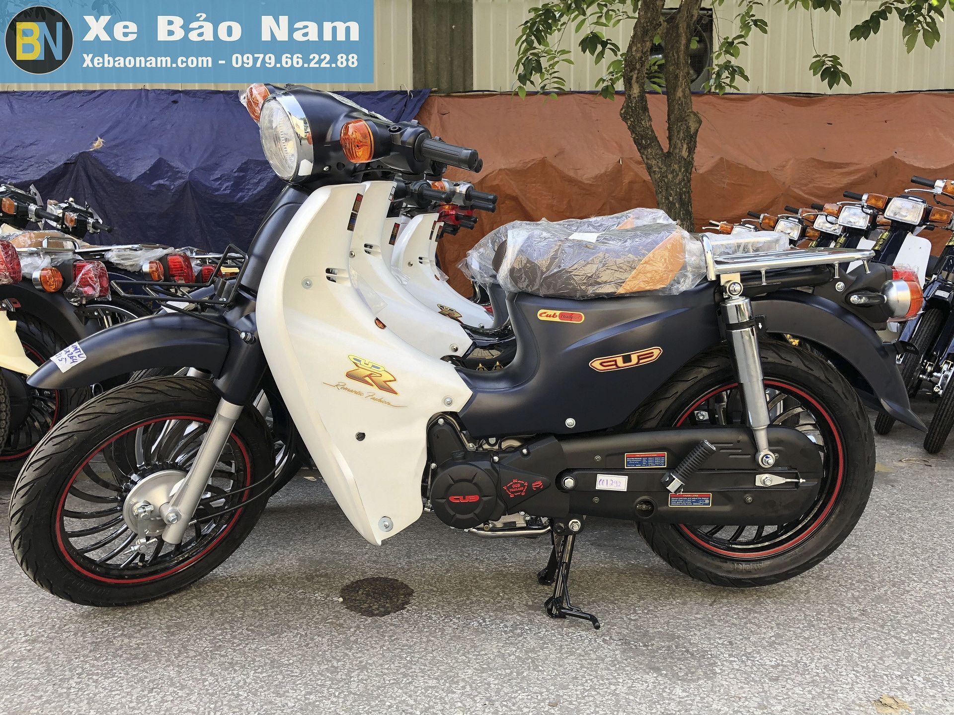 Honda Cub 2018 màu đen nhám