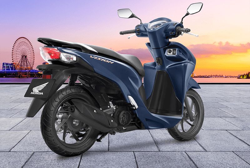 Honda Vision màu xanh đen được yêu thích