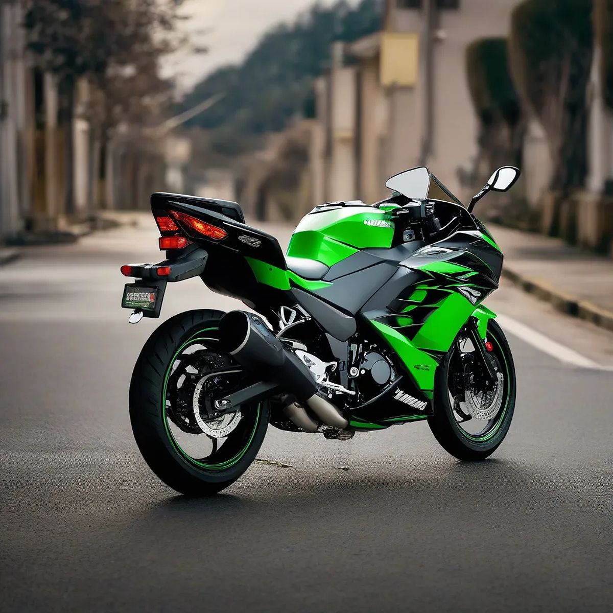 Kawasaki Ninja 400 màu xanh đen