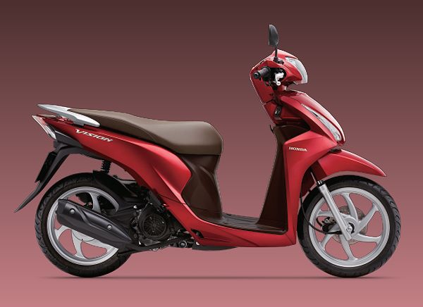 Mẫu Honda Vision màu đen nhám