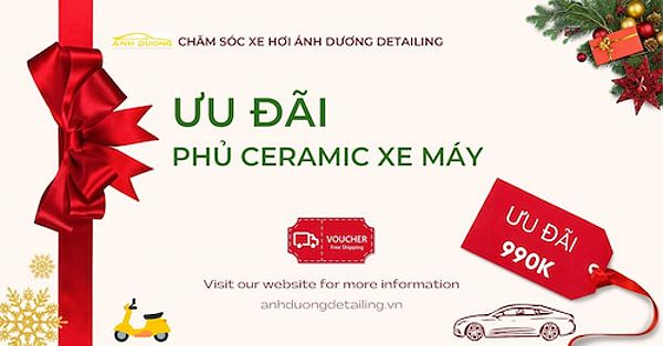 Ưu đãi phủ ceramic xe máy tại TPHCM