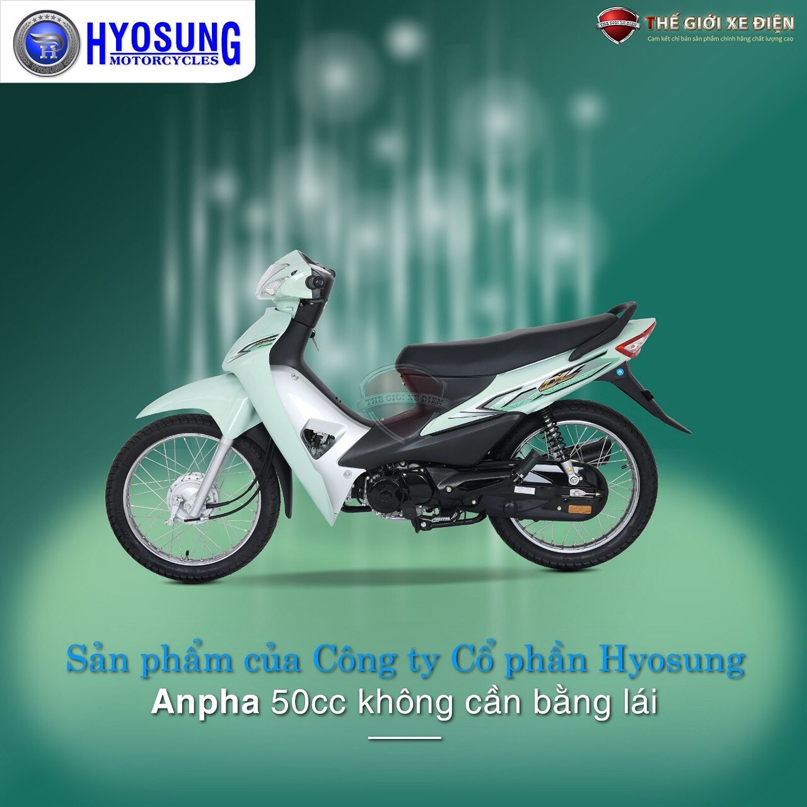 Xe Máy 50cc Wave Hyosung Korea (Vành Nan)