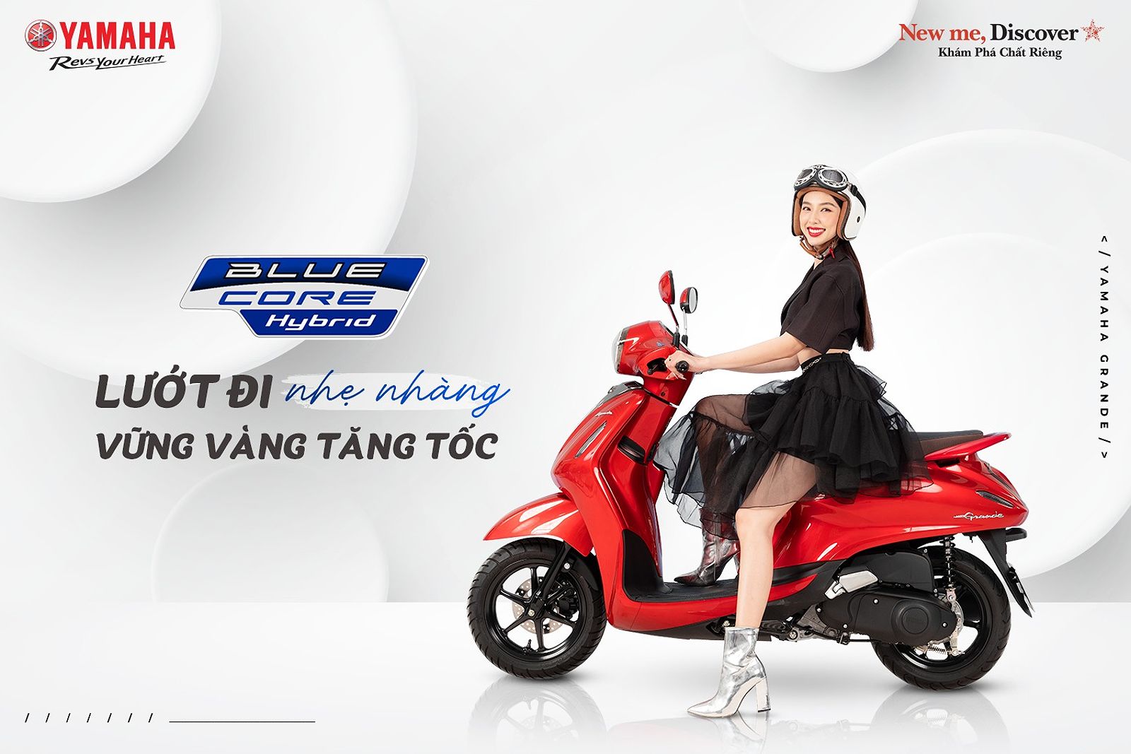 Yamaha Grande - mẫu xe tay ga nữ tiết kiệm nhiên liệu hàng đầu tại Việt Nam